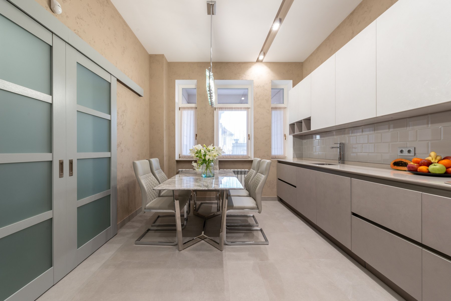 Illustrative condominium interior, not the actual property